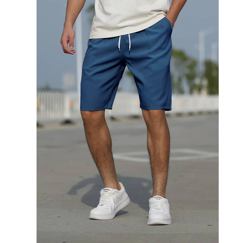 Shorts Décontractés Homme avec Cordon, coloris Bleu marine
