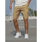 Shorts Décontractés Homme avec Cordon, coloris Kaki