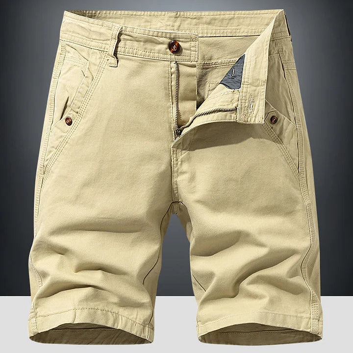 Short chino homme workwear, coloris Kaki