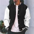 Veste Varsity Homme Slim-Fit en Coton, coloris Noir