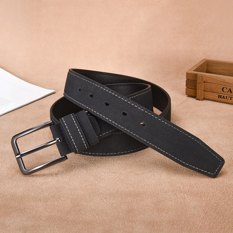 Ceinture en daim pour homme avec boucle ardillon, vue 2