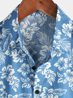 Chemise hawaïenne pour homme à manches courtes et motif fleuri, vue 3