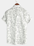 Chemise hawaïenne en coton pour homme à manches courtes, vue 6