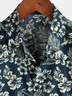 Chemise hawaïenne en coton pour homme à manches courtes, vue 11