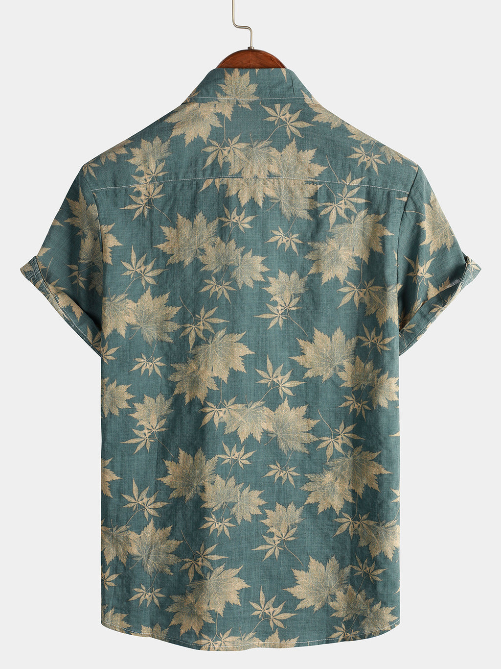 Chemise hawaïenne en coton pour homme à manches courtes, vue 15