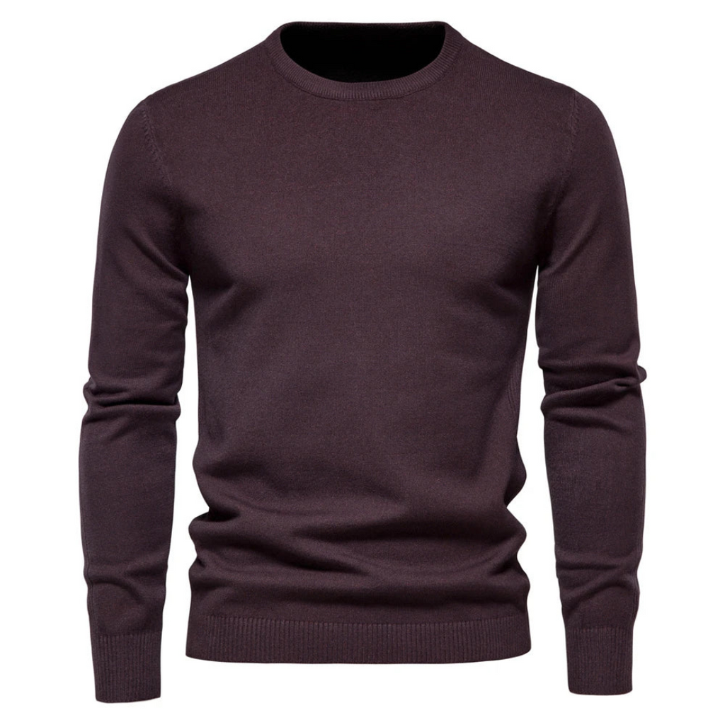 Pull Homme en Maille, coloris Bourgogne
