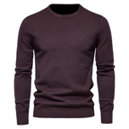 Pull Homme en Maille, coloris Bourgogne