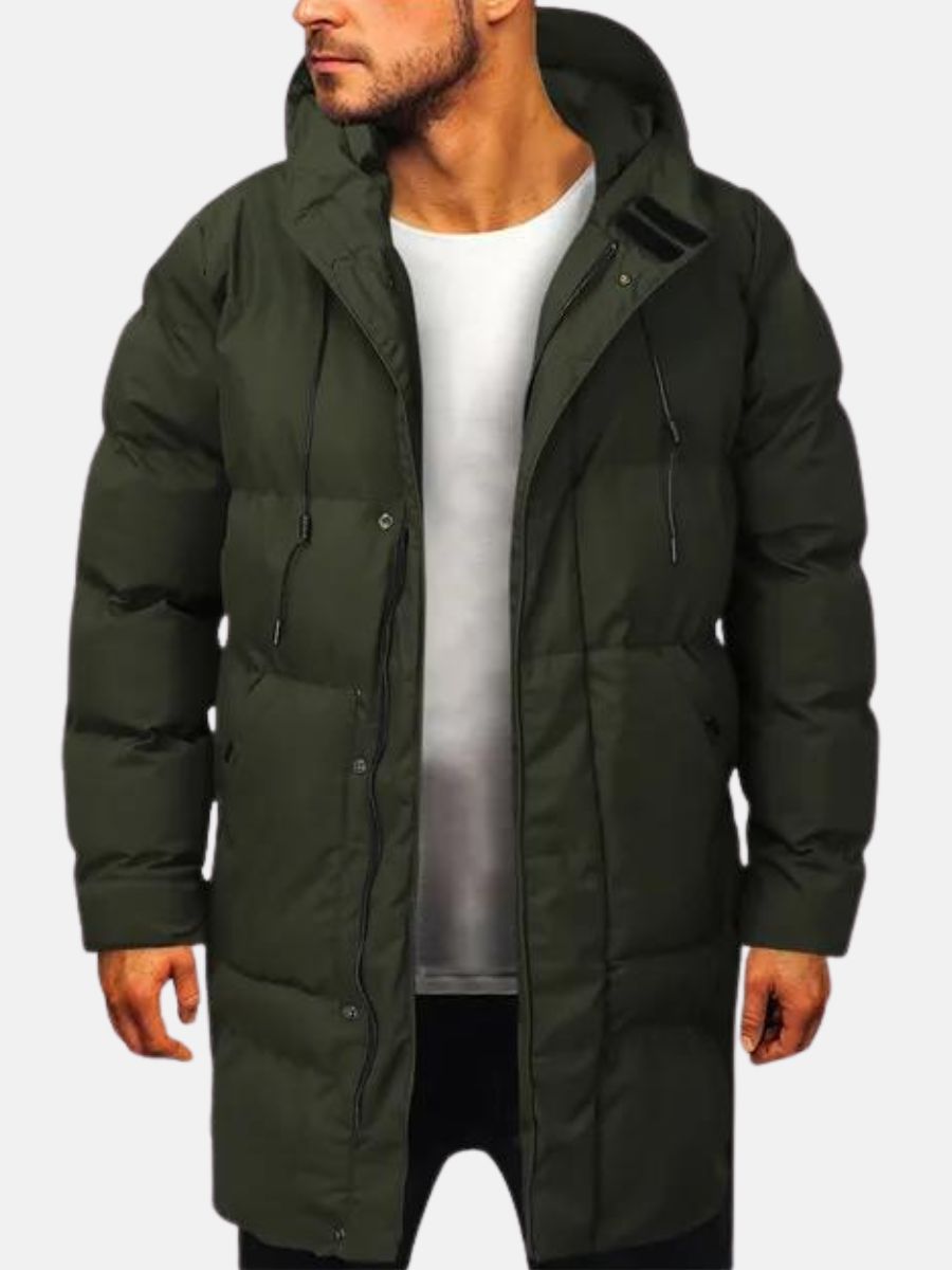 Parka Longue pour Homme, coloris Vert foncé