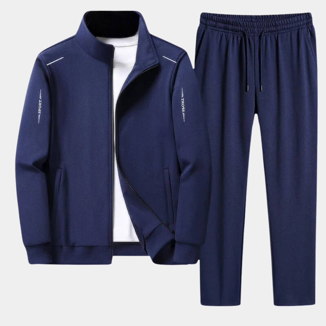 Ensemble Survêtement Homme Zip Complet, coloris Bleu