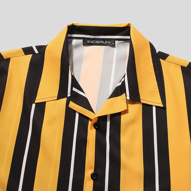 Chemise d’été décontractée pour homme, coloris Jaune, vue 2