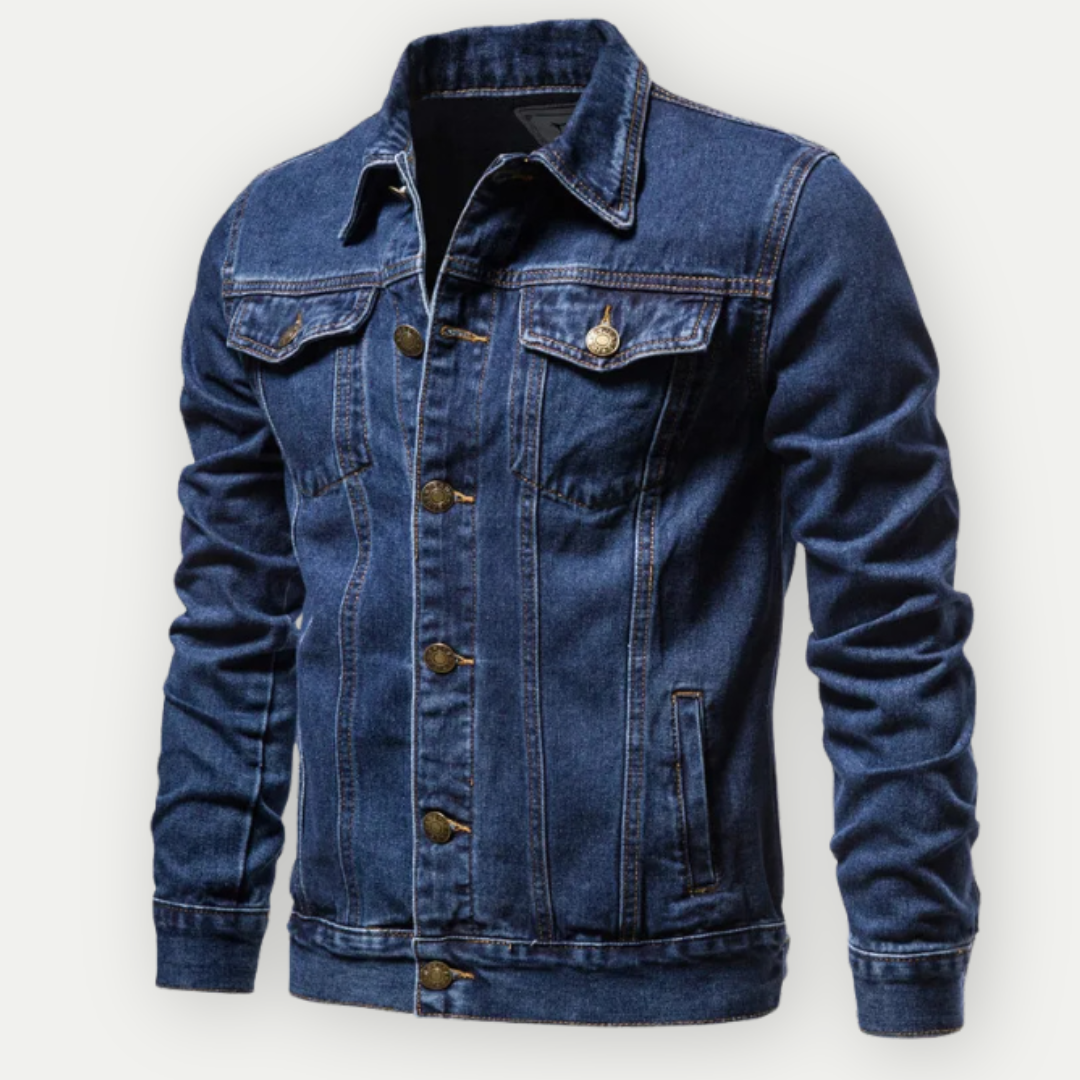 Veste en Jean pour Homme, coloris Bleu foncé