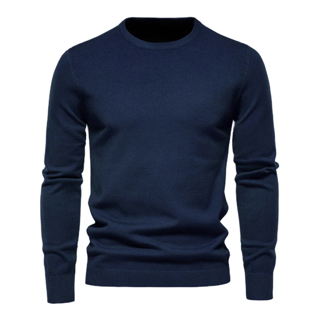Pull Homme en Maille, coloris Bleu foncé