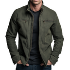 Veste homme en coton vintage, coloris Vert, vue principale