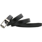 Ceinture en cuir à cliquet pour homme avec fermeture à pression, vue 9
