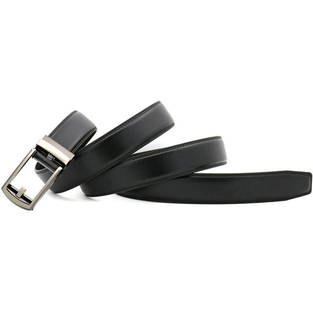 Ceinture en cuir à cliquet pour homme avec fermeture à pression, vue 9