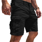 Shorts tactiques décontractés pratiques pour homme, coloris Noir