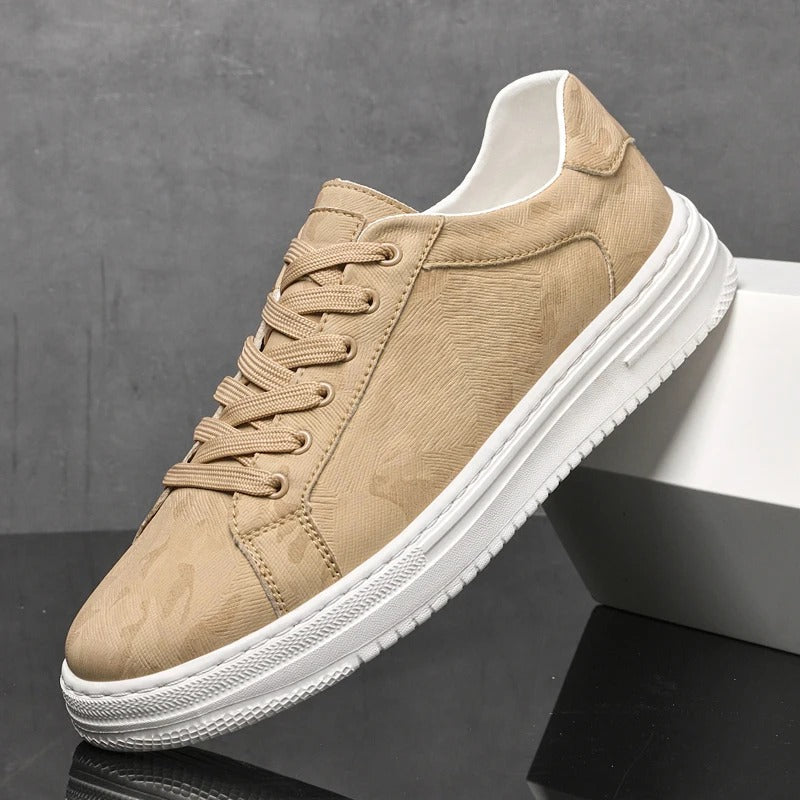 Baskets homme tige basse, coloris Beige
