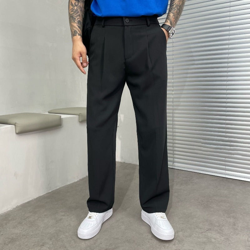 Pantalon Homme à Jambes Larges, coloris Noir