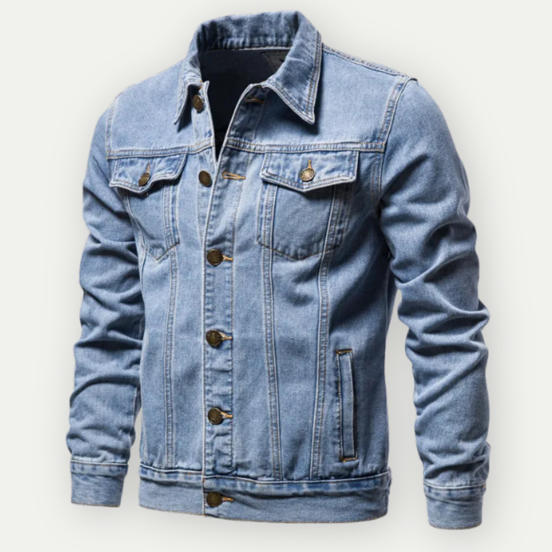 Veste en Jean pour Homme, coloris Bleu