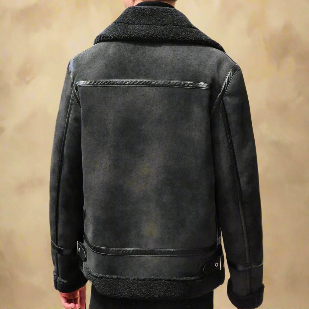 Manteau d’Hiver en Suède pour Homme Ceinture, vue 2
