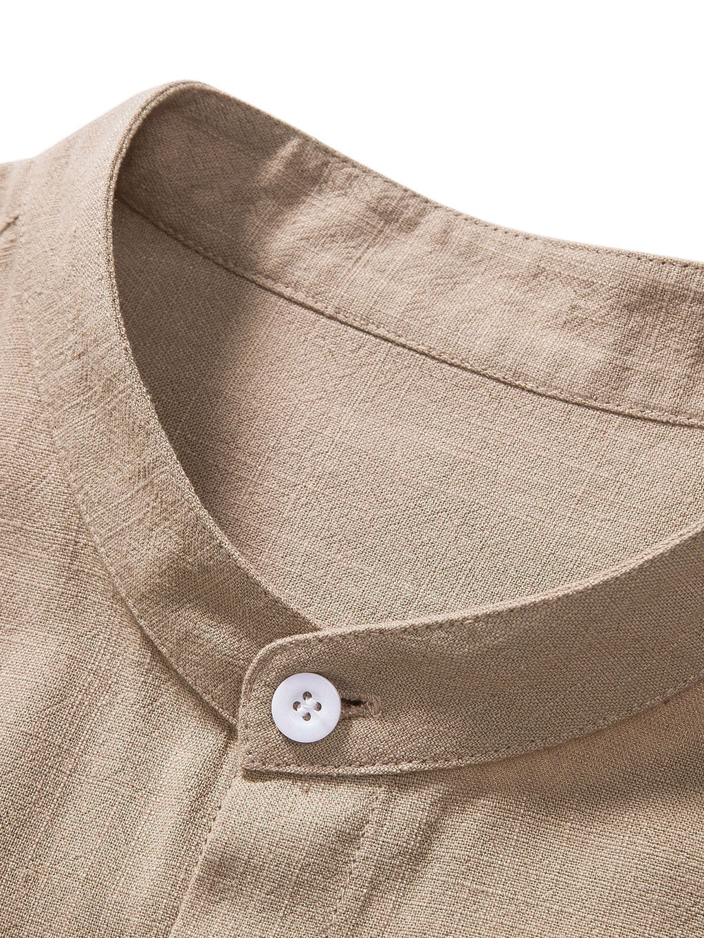 Ensemble Chemise Pantalon Été Décontracté en Lin Homme, vue 6