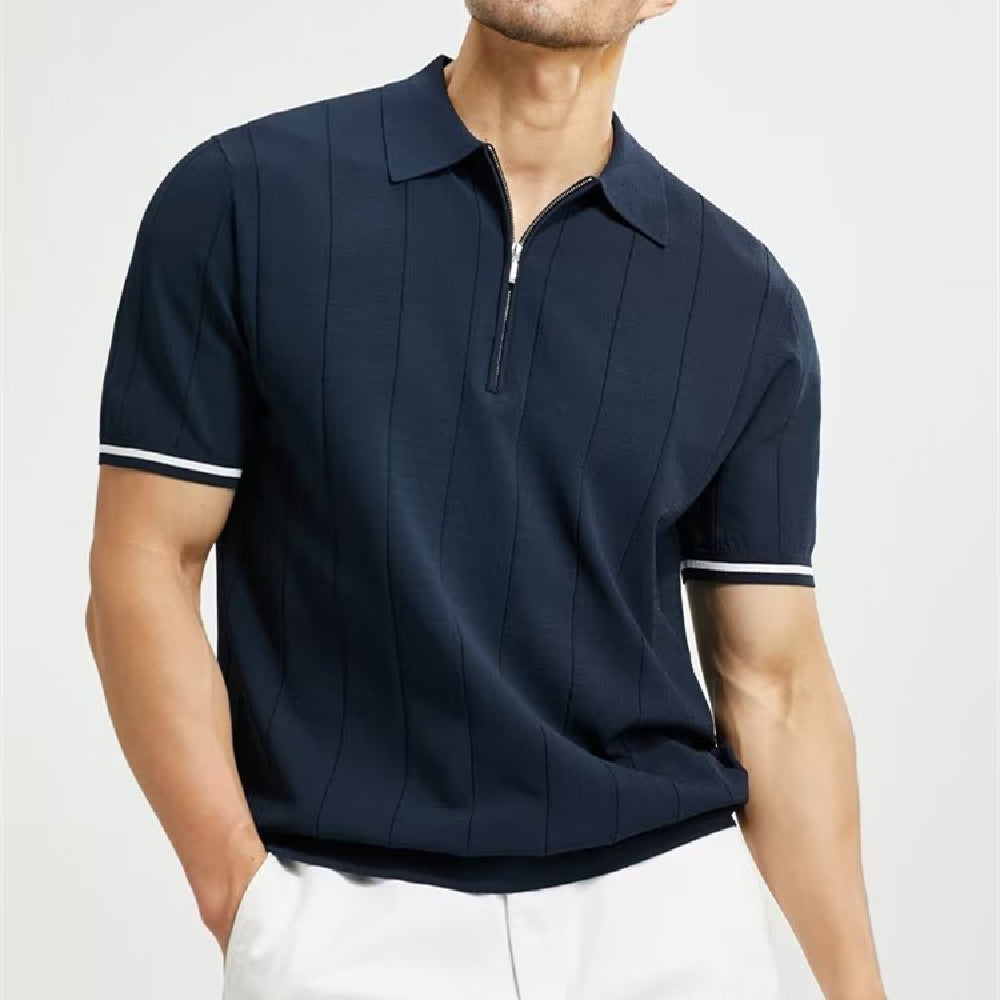 Polo homme à manches courtes, coloris Bleu foncé
