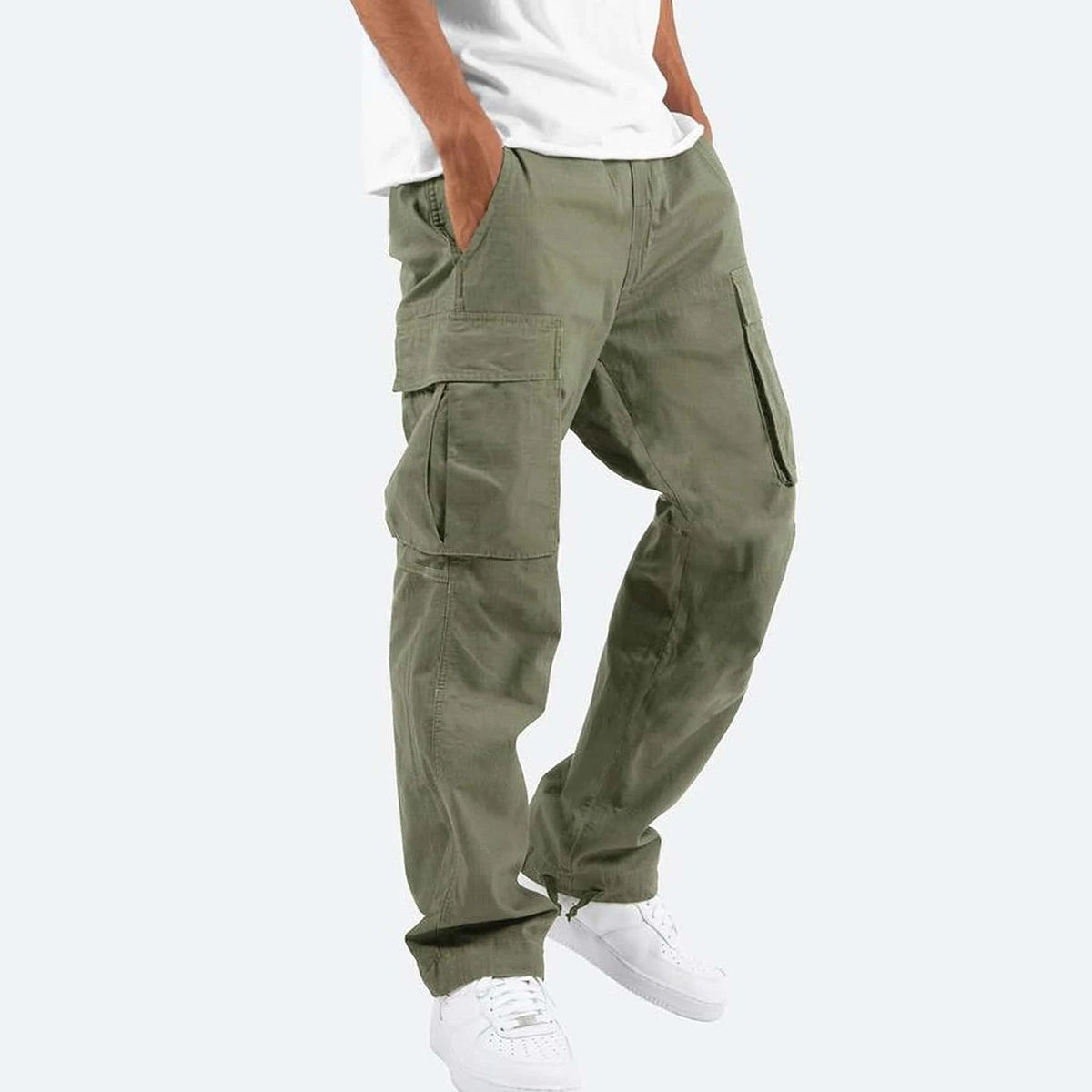 Pantalon Cargo Homme Coupe Ample à Jambes Larges, vue principale
