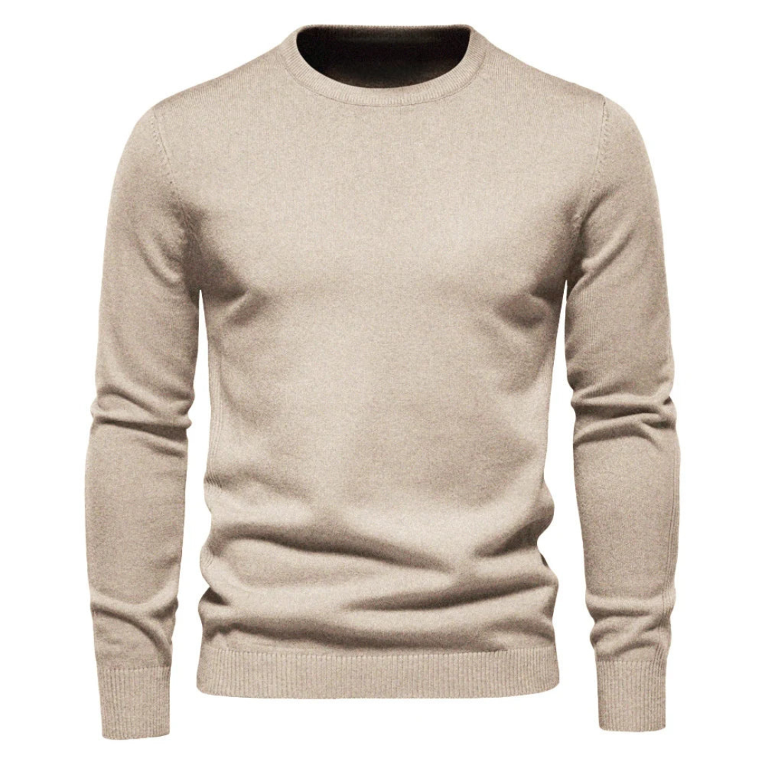 Pull Homme en Maille, coloris Beige
