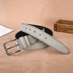 Ceinture en daim pour homme avec boucle ardillon, vue 4