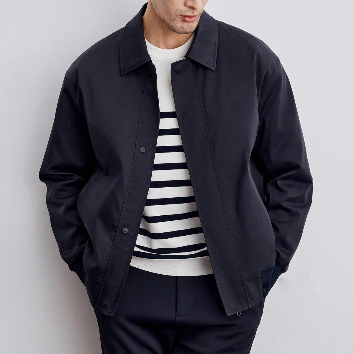 Veste Vintage Décontractée pour Hommes, coloris Bleu marine