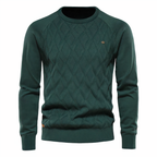 Pull en tricot à losanges pour homme, coloris Vert