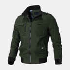 Blouson bombardier pour hommes, coloris Vert militaire