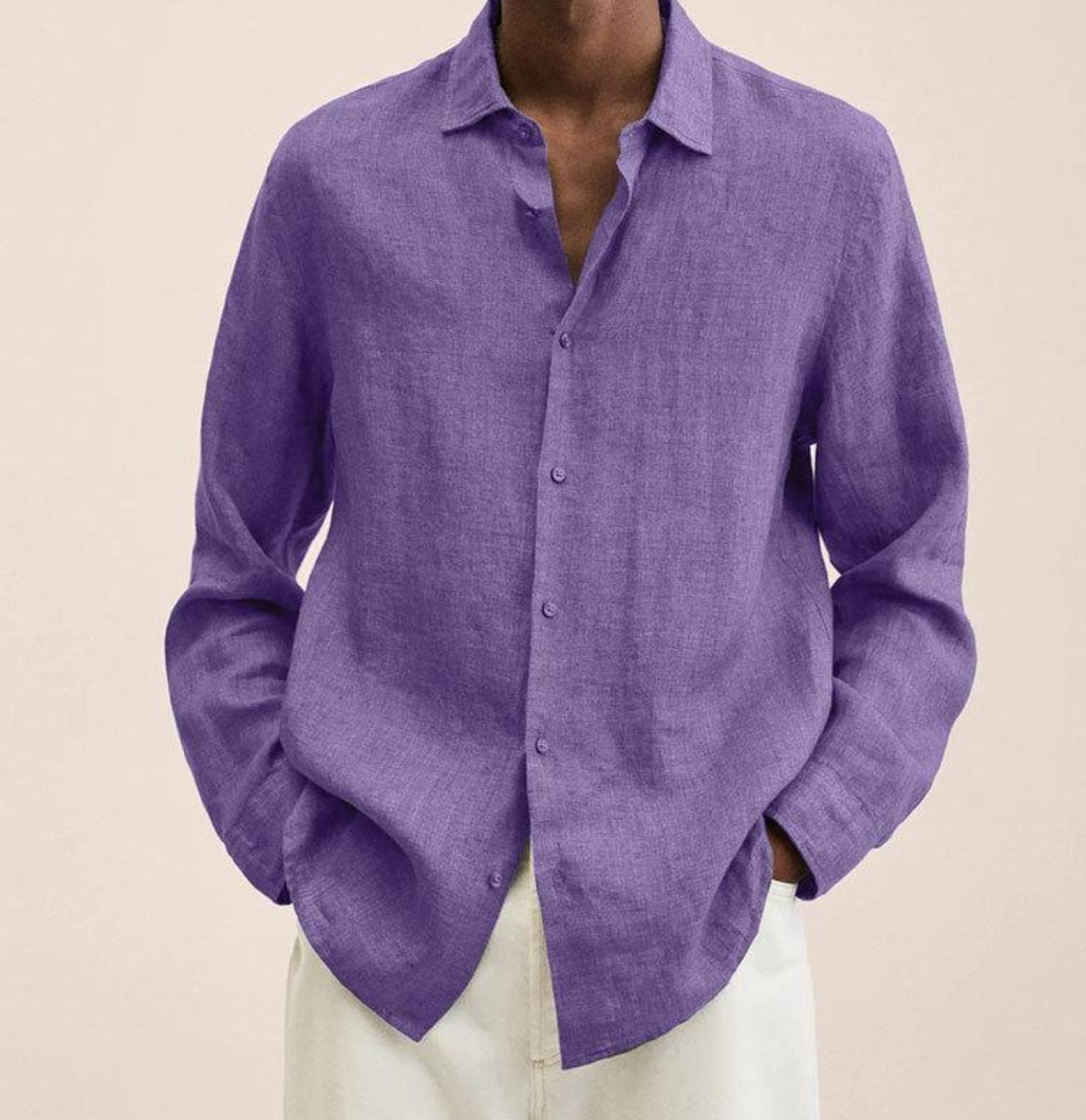 Chemise Homme en Lin à Manches Longues, vue principale