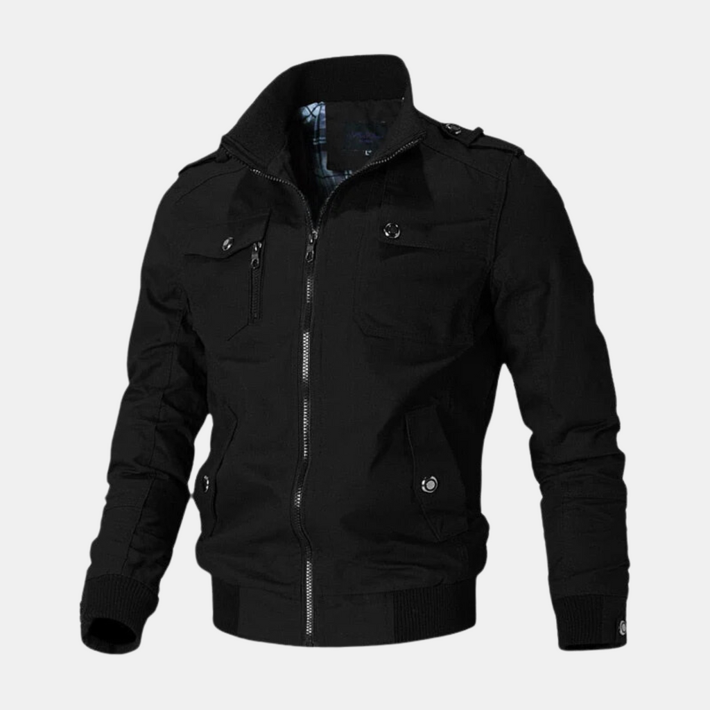 Blouson bombardier pour hommes, coloris Noir