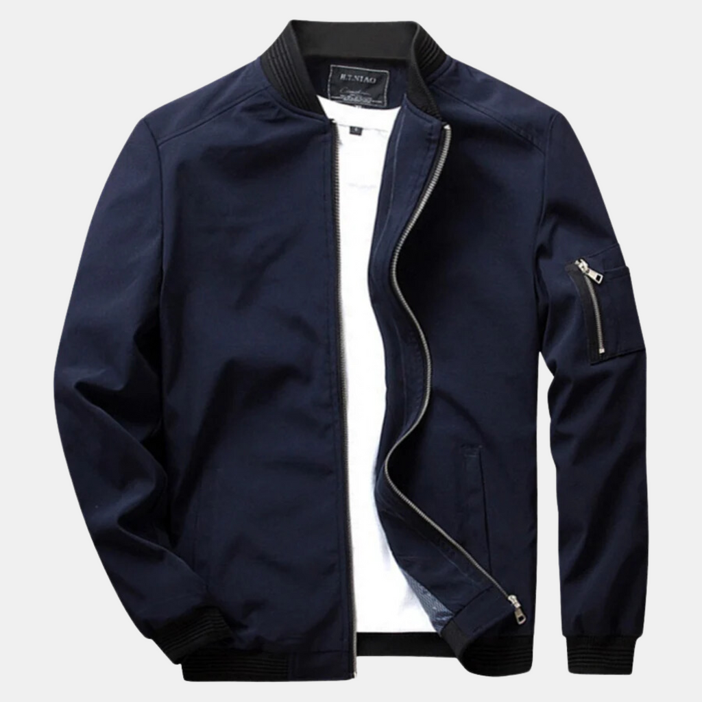 Veste d'été, classique et pour hommes, coloris Bleu marine