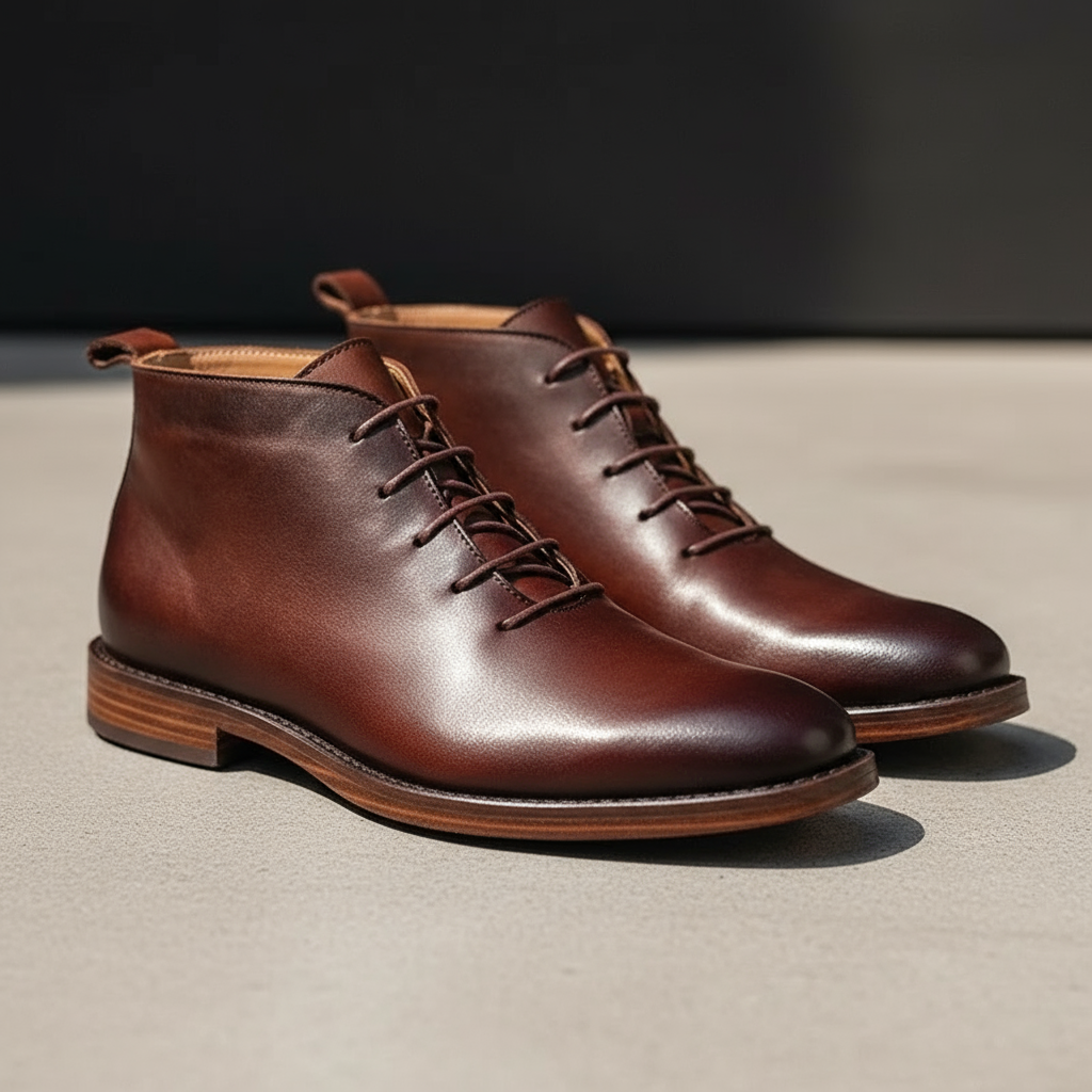 Bottes homme à lacets, vue 3