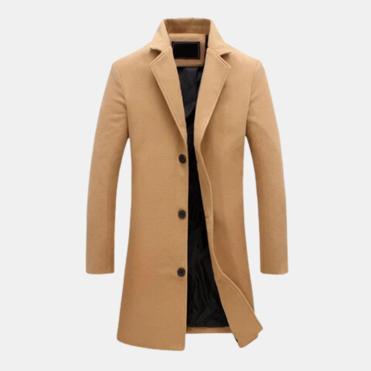Manteau long d'hiver et pour hommes, coloris Beige