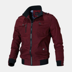 Blouson bombardier pour hommes, coloris Bourgogne