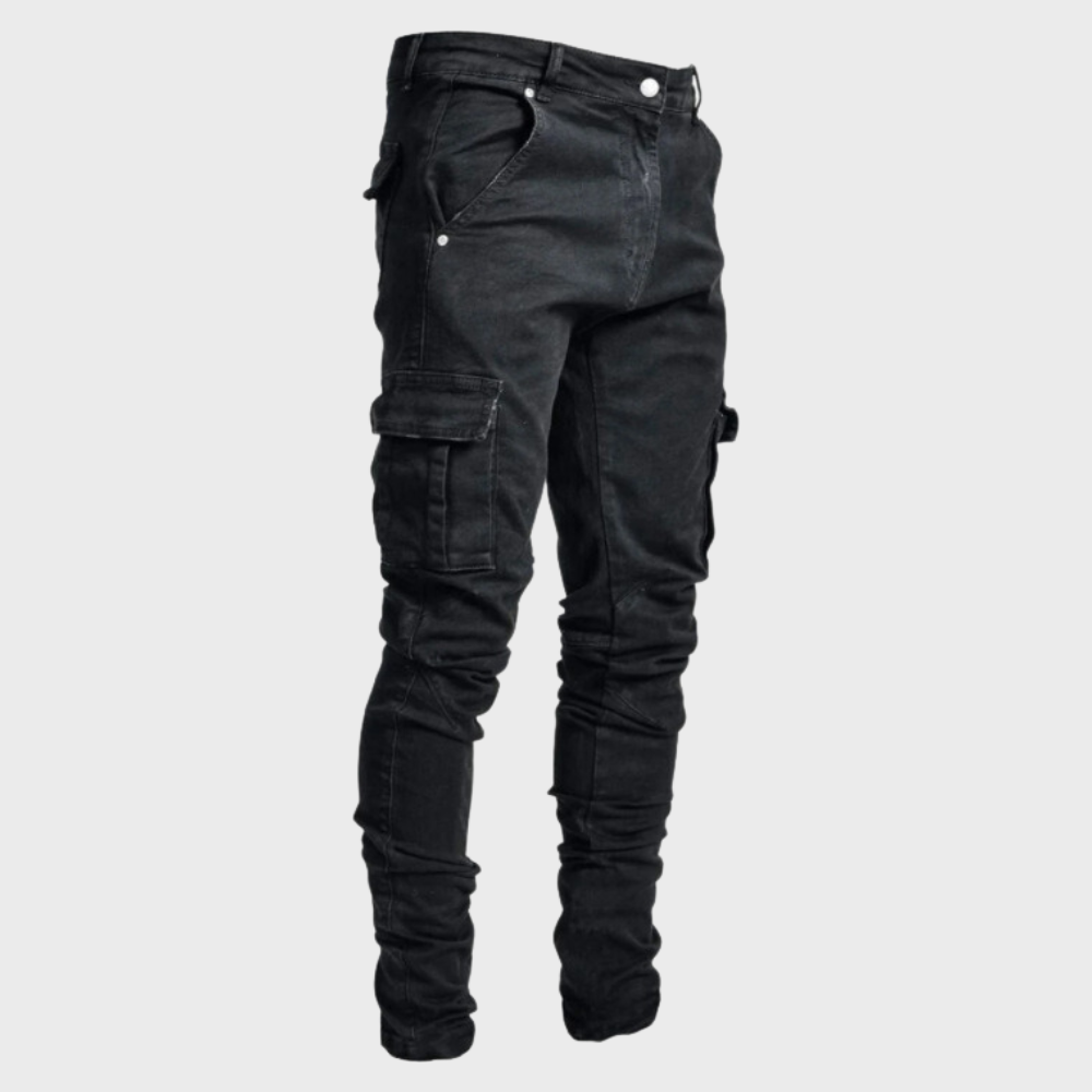 Pantalon Cargo Classique pour Homme, coloris Noir