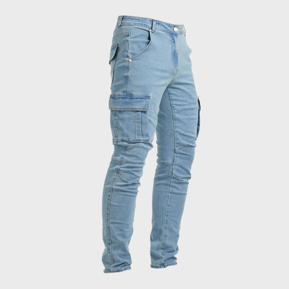 Pantalon Cargo Classique pour Homme, coloris Bleu clair