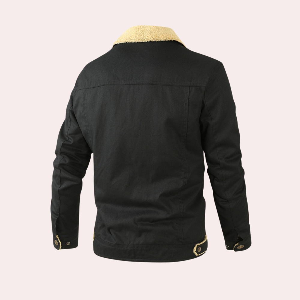 Veste Cargo Homme Doublée Sherpa, vue 2