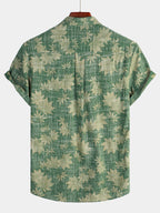 Chemise hawaïenne en coton pour homme à manches courtes, vue 13