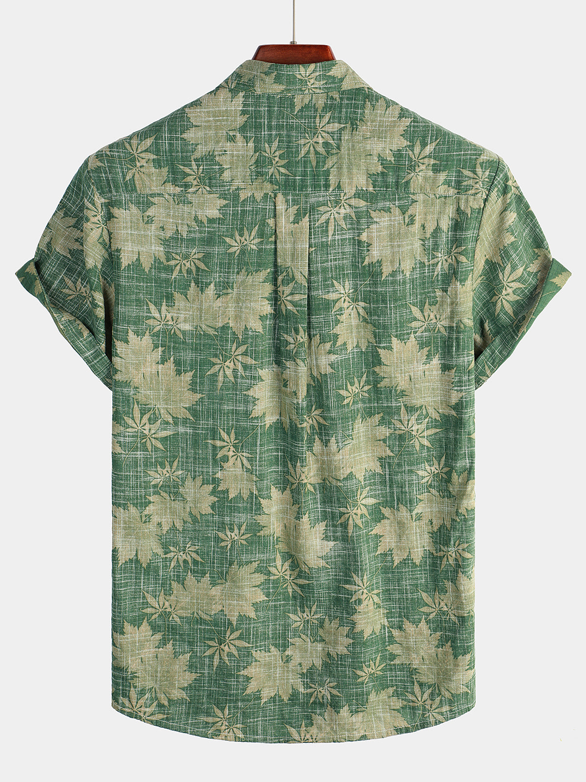 Chemise hawaïenne en coton pour homme à manches courtes, vue 13
