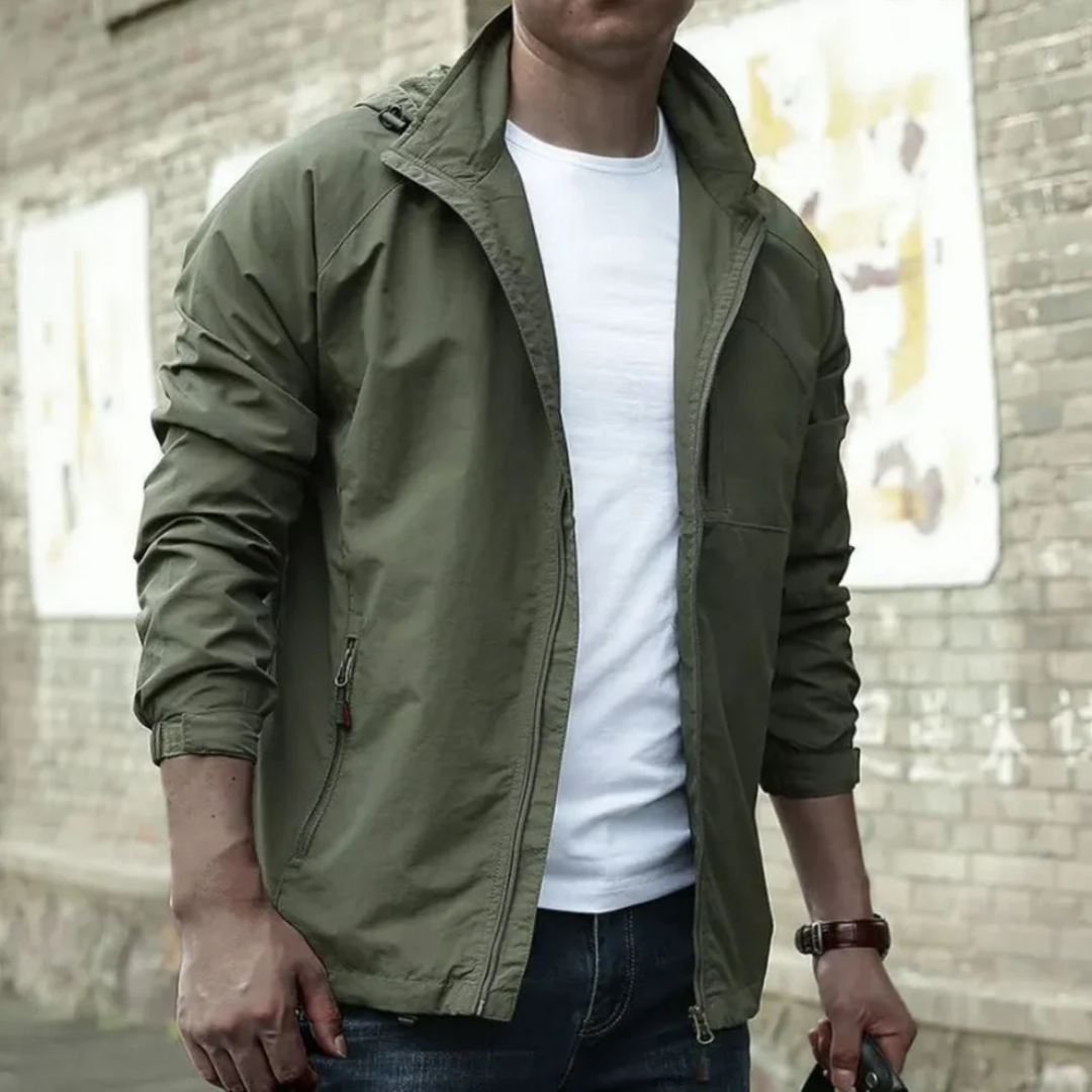 Veste Cargo Homme, coloris Vert