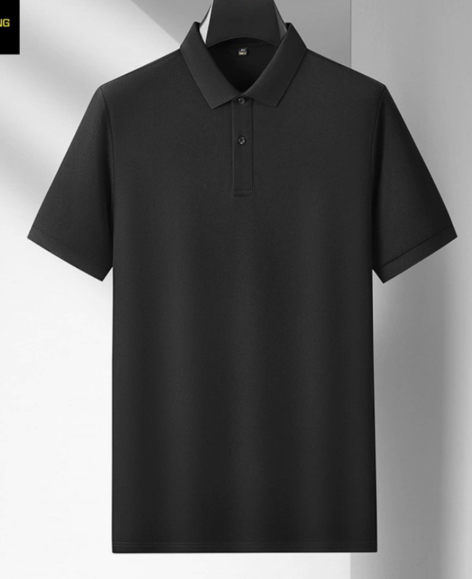Polo Homme en Coton, coloris Noir