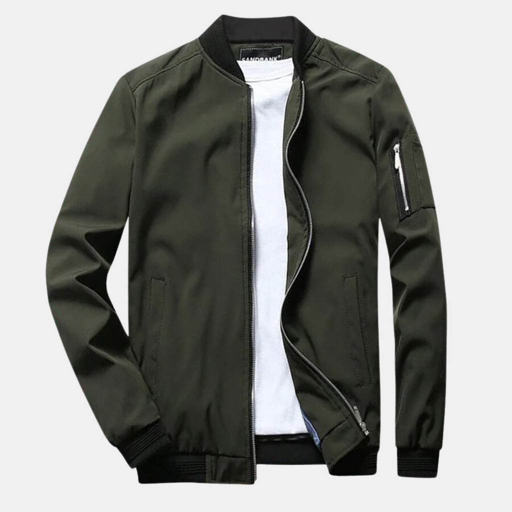 Veste d'été, classique et pour hommes, coloris Vert militaire