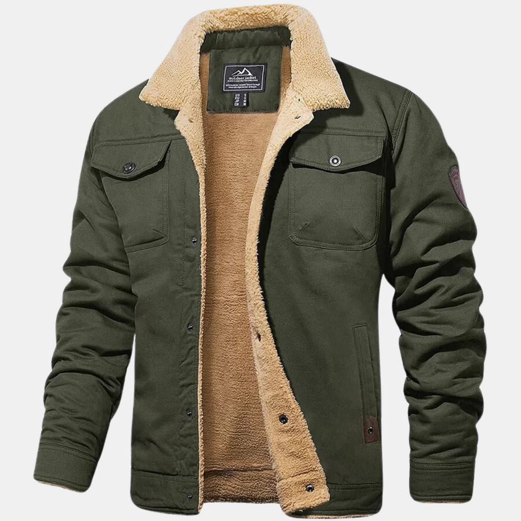 Veste bombardier classique vintage pour homme, coloris Vert