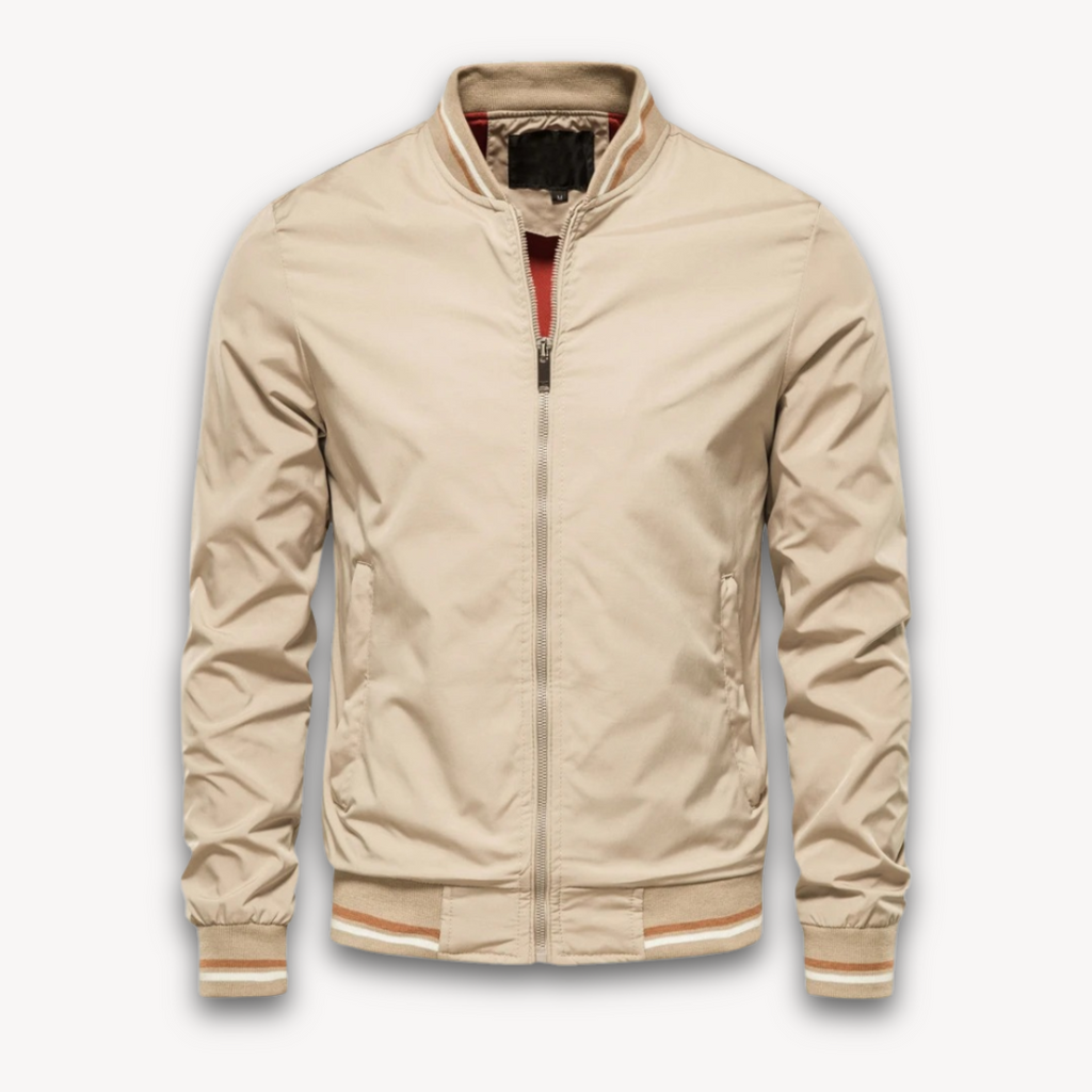 Veste Bomber Décontractée Homme, coloris Kaki