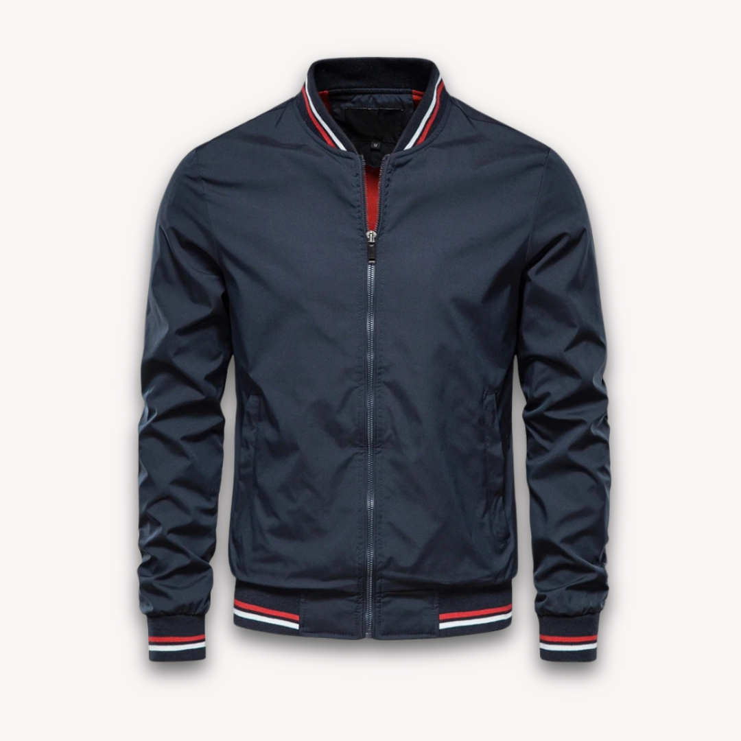 Veste Bomber Décontractée Homme, coloris Bleu marine