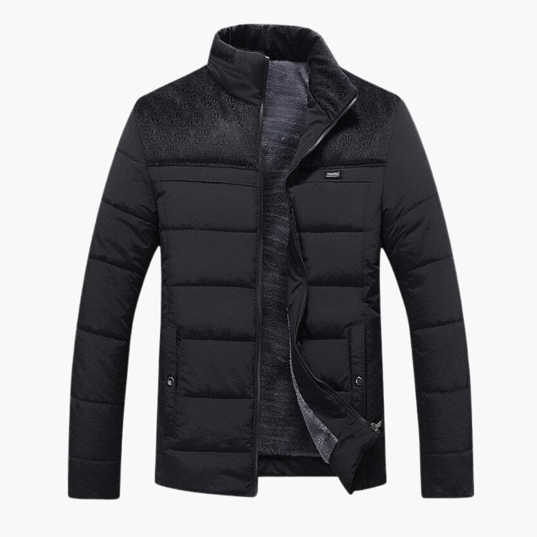 Veste Matelassée Homme en Polaire, coloris Noir
